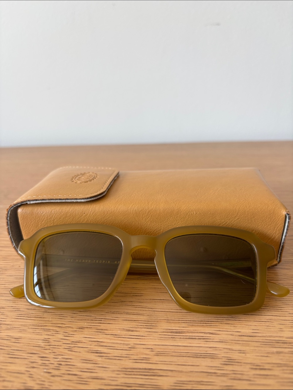 Crap Eyewear Unisex The Heavy Tropix Polarized Sunglasses in Agave